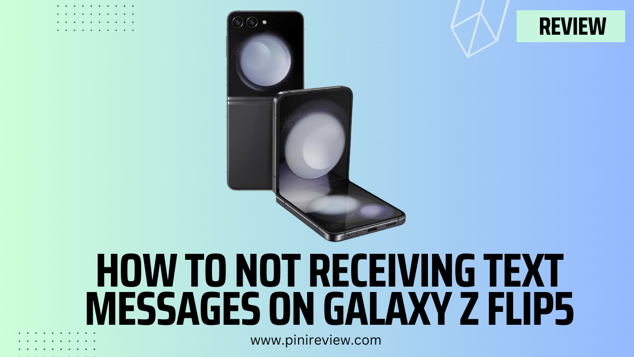 How To Fix Not Receiving Text Messages on Galaxy Z Flip5